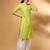 Embroidered thread work dobby kurta