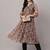 Women floral printed festive a-line kurta