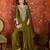 Green color beautiful ceremonial heavy embroidered ceremonial salwar kameez
