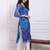 Women floral printed v-neck organza straight kurta with lace