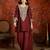 Maroon color beautiful ceremonial heavy embroidered ceremonial salwar kameez