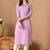 Floral printed v-neck straight kurta