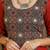 Women abstract printed daily cotton a-line kurta