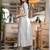 Women grey ethnic motifs printed daily a-line cotton kurta