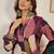 Women printed straight chanderi silk kurta