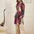 Women printed straight chanderi silk kurta