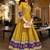 Women paisley printed thread work anarkali kurta