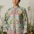 Aari work kashmiri floral cotton straight calf length kurta