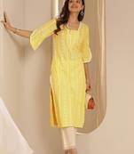 Women floral printed daily straight kurta