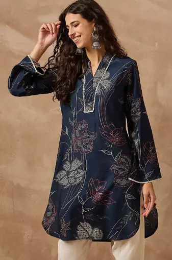 Women floral printed daily a-line kurta