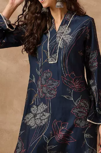 Women floral printed daily a-line kurta