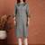 Women floral embroidered daily pure cotton a-line kurta