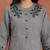 Women floral embroidered daily pure cotton a-line kurta