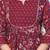Women purple floral printed maternity anarkali kurta