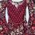 Women purple floral printed maternity anarkali kurta