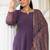 Plus size floral printed georgette kurta with gold foil dupatta