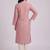Women ethnic motifs embroidered daily cotton straight kurta