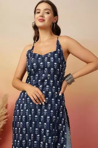 Women ethnic motifs printed kurta