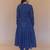 The indian ethnic co. blue women geometric printed long sleeves cotton a-line kurta