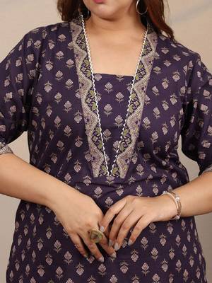 Extra love by libas plus size ethnic motifs printed kurta 3
