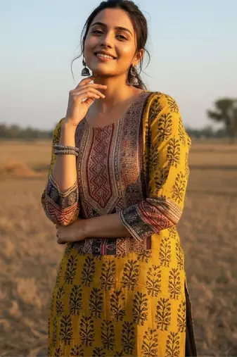 Women floral printed kurta