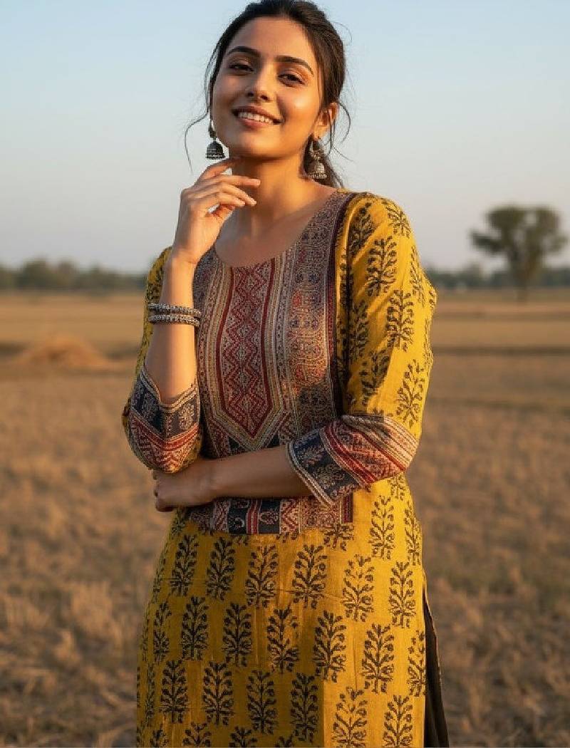 Women floral printed kurta