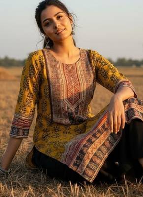 Women floral printed kurta 2