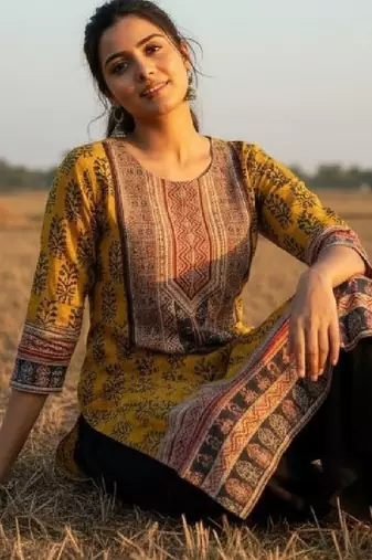 Women floral printed kurta