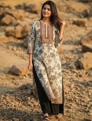 Women floral printed kurta 1