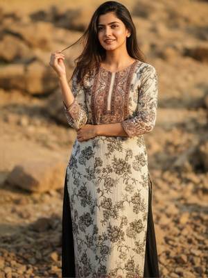 Women floral printed kurta 2