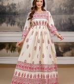 Women printed floral anarkali kurta