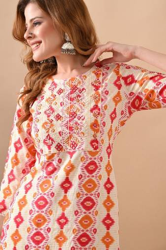 Women thread work kurta