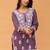 Women floral embroidered chikankari indie florals kurta