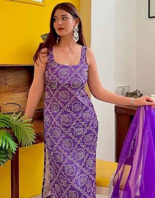 Women ethnic motifs printed indie prints kurta 2