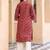 Women printed thread work kurta