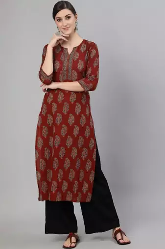 Women floral printed floral kurta