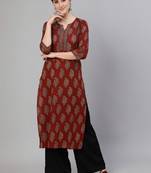Women floral printed floral kurta