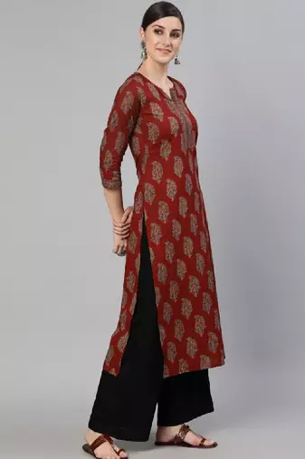 Women floral printed floral kurta