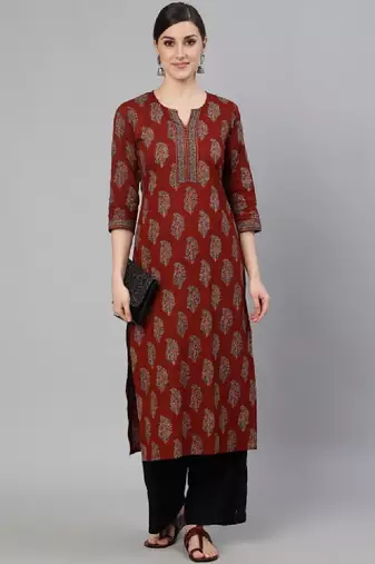 Women floral printed floral kurta