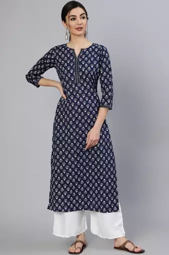 Women floral printed floral kurta