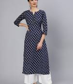 Women floral printed floral kurta