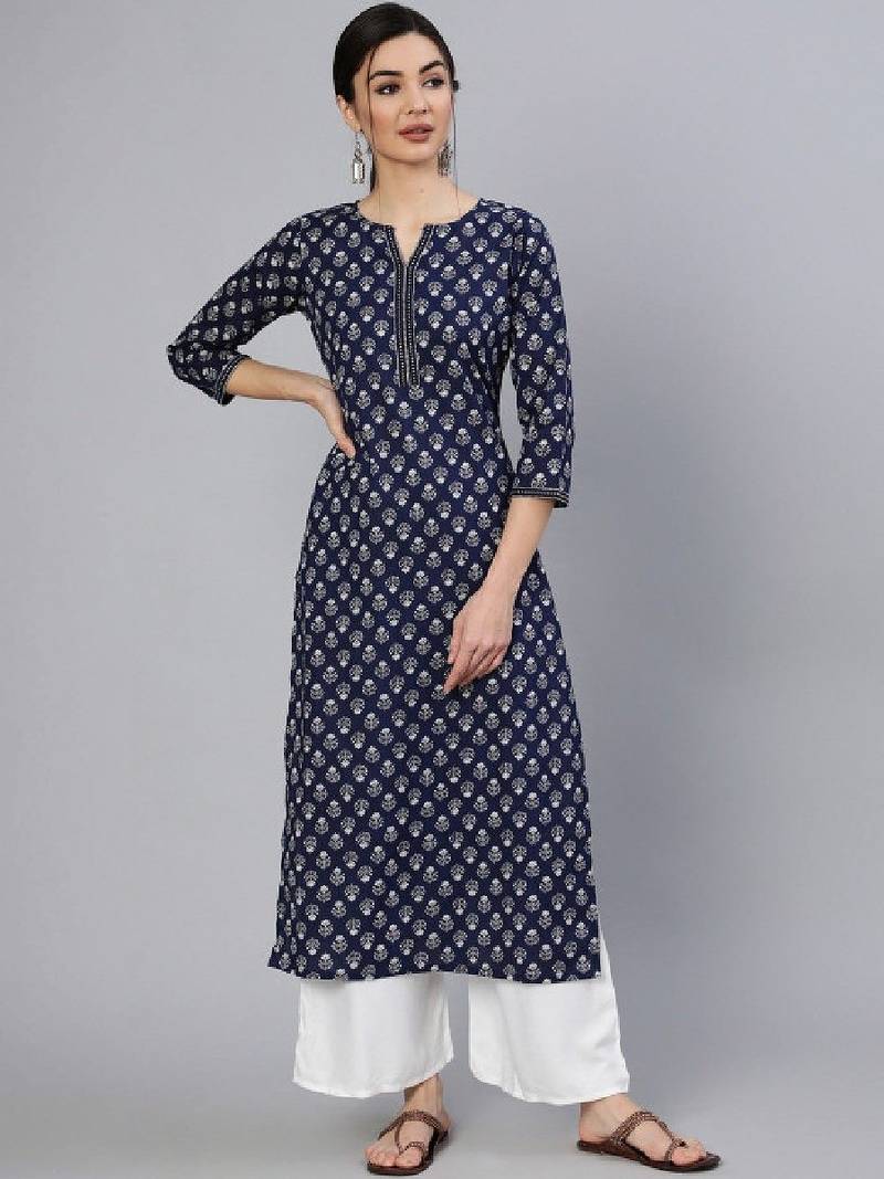 Women floral printed floral kurta