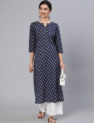 Women floral printed floral kurta 2