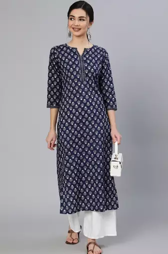 Women floral printed floral kurta