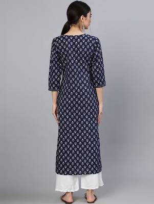 Women floral printed floral kurta 3