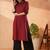 Women ethnic motifs embroidered kurta