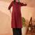 Women ethnic motifs embroidered kurta