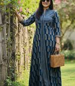 Women floral printed anarkali kurta