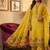 Yellow muga cotton jamdani salwar suit dress material