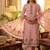 Pink muga cotton jamdani salwar suit dress material